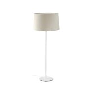 Faro Windsor - lampadaire - Ø 64 x 160 x 37,5 cm - blanc mat et lino