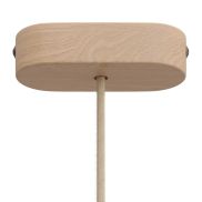 Creative Cables - rosace de plafond ovale 1 point lumineux - 2,7 x 12 x 5,1 cm - bois