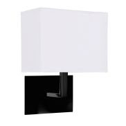 Searchlight Hotel - applique murale - 20 x 26 cm - noir et blanc mat