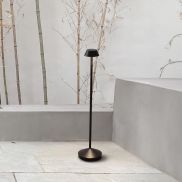 Nova Luce Arion - lampe de jardin - Ø 11 x 50 cm - 4W LED inclus - IP65 - anthracite foncé