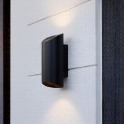 Nova Luce Nocta - applique murale extérieure - 9,6 x 24 x 10 cm - 9W LED inclus - IP54 - anthracite foncé