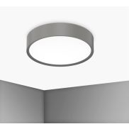 Century Italia Blanca Luxe - plafonnier - Ø 40 x 7 cm - 24W LED inclus - gris