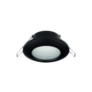 Nova Luce Tex - spot encastrable - Ø 93 mm, Ø 60 mm encastrable - IP44 - noir sable