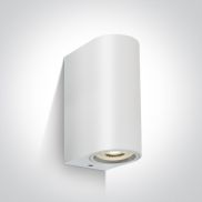 ONE Light GU10 Outdoor Cylinder Lights - applique d'extérieur - 9 x 7 x 16 cm - IP65 - blanc