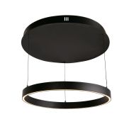 Searchlight Layla - lampe suspendue -Ø 64 x 190 cm - 29W dim-to-warm LED inclus - motion controlled - noir