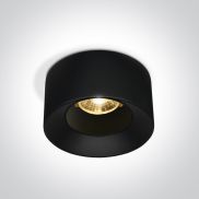 ONE Light Recessed Spots Fixed LED - spot à encastrer - Ø 65 mm, Ø 54 mm taille d'encastrement - 7W LED inclus - noir