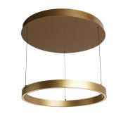 Searchlight Layla - lampe suspendue -Ø 64 x 190 cm - 29W dim-to-warm LED inclus - motion-controlled - or satiné
