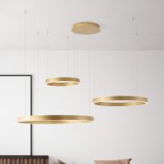 Nova Luce Elowen - lampe suspendue - 148 x 250 x 106 cm - 181W dimmable LED inclus - or brossé