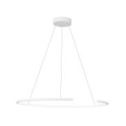 Nova Luce Breda - lampe suspendue - Ø 70 x 200 cm - 30W LED inclus - blanc sable