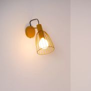 Lucide Macarons - applique - Ø 15 x 19,5 x 29 cm - jaune ocre