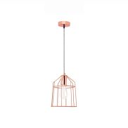 Nova Luce Peppino - lampe suspendue - Ø 19 x 120 cm - cuivre