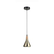 Nova Luce Venanzio - lampe suspendue - Ø 12,5 x 120 cm - laiton