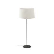 Faro Windsor - lampadaire - Ø 64 x 160 x 37,5 cm - noir mat et lino
