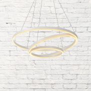Lucide Triniti - lampe suspendue - Ø 80 x 135 cm - 136W LED dimmable inclus - blanc