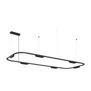 VK Lighting Core - lampe suspendue - 62,8 x 156,8 x 162,8 cm - 38W dimmable LED inclus - noir