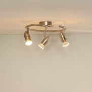 Lucide Caro - spot en saillie - Ø 31 x 13 cm - 3 x 5W LED inclus - chrome satiné