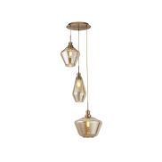 Searchlight Mia - lampe suspendue - Ø 51 x 150 cm - champagne