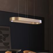 VK Lighting Aria - lampe suspendue - 30 x 306 x 86,8 cm - 80W dimmable LED inclus - or