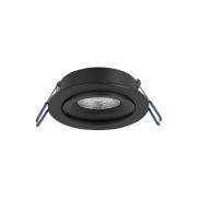 Nova Luce Redo - spot encastrable - Ø 92 mm, Ø 76 mm encastrable - noir sable