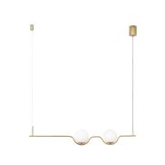 Faro Le Vita - lampe suspendue - 103 x 8 x 18 cm - 13W LED inclus - or brillant