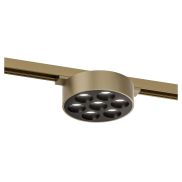 Lucide Linial Xavi - système de rails magnétiques - spot sur rail - Ø 9,5 x 4,5 cm - LED 7W incl. - Fonction de gradation et couleur de lumière réglable via l'application - champagne