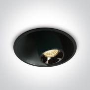 ONE Light Mirror Adjustable Boxes - spot encastrable - Ø 82 mm, Ø 74 mm encastrable - 7W LED inclus - noir