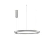 Nova Luce Elowen - lampe suspendue - Ø 80 x 150 cm - 77W LED dimmable inclus - silver