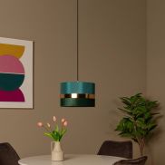 Lucide Extravaganza Tusse - lampe suspendue - Ø 30 x 152,5 cm - vert