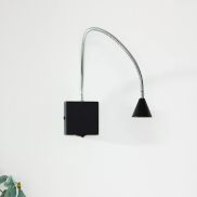 Lucide Buddy - applique murale - 8 x 8 x 62 cm - 4W LED inclus - noir