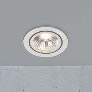 Nordlux Alec 1-Kit - spot encastré - Ø 95 mm, Ø 80 mm encastré - gradateur 3 niveaux - 6,1W LED inclus - IP44 - blanc
