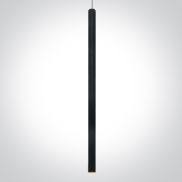 ONE Light Pendant Tubes - lampe suspendue - Ø 2,6 x 120 cm - 6W LED inclus - noir