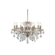 Searchlight Paris - lustre - Ø 70 x 135 cm - laiton antique