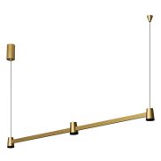 VK Lighting Iris - lampe suspendue - 103,9 x 165 cm - 3x 5W dimmable LED inclus - or et noir