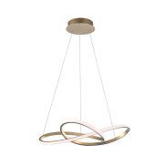 Nova Luce Fusion - lampe suspendue - Ø 72 x 150 cm - 53W LED inclus - laiton doré