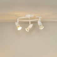 Lucide Caro - spot en saillie - Ø 31 x 13 cm - 3 x 5W LED inclus - blanc