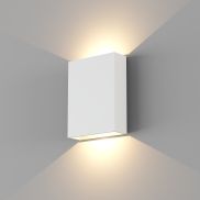 Artdelight Memphis - applique murale - 4 x 12 x 16 cm - 6W LED inclus - IP65 - blanc
