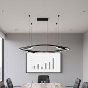 VK Lighting Core - lampe suspendue - 62,8 x 62,8 x 156,8 cm - 25W dimmable LED inclus - noir