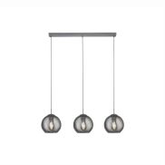 Searchlight Pendants - lampe suspendue - 80 x 20 x 150 cm - verre fumé et chrome