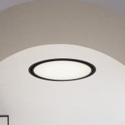 Nova Luce Perfect Profile Trimless - spot encastré - Ø 640 mm, 670 mm encastré - 40W LED dimmable inclus - 3000K - noir