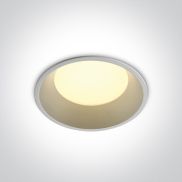 ONE Light Downlights Fixed LED - spot à encastrer - Ø 120 mm, Ø 110 mm taille d'encastrement - 12W LED inclus - blanc