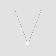 Faro Mine - lampe suspendue 1L - blanc mat - verre
