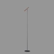 Artdelight Kansas - lampadaire - 20 x 25 x 140 cm - 6W dimmable LED inclus - noir et bronze