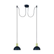 ONE Light E27 Round 2L - lampe suspendue - Ø 20 x 219,5 cm - laiton brossé