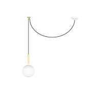 Faro Mine - lampe suspendue - Ø 18,5 x 35 cm - blanc mat - plastique