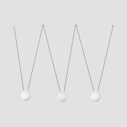 Faro Mine - lampe suspendue 3L - blanc mat - plastique