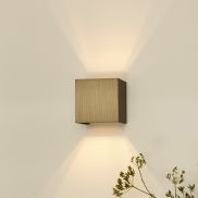 Lucide Xio - applique murale avec angle de faisceau réglable - 9,7 × 9,7 × 9,7 cm - LED dimmable 4W incluse - brun rouille