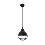 Faro Claire - lampe suspendue - Ø 16,5 x 14 cm - noir brillant