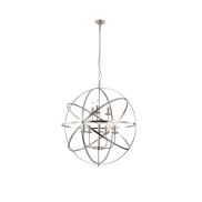 Searchlight Orbit - lampe suspendue - Ø 80 x 200 cm - argent satiné
