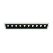 ONE Light Shop Square Boxes - spot encastré - 281 x 45 mm, 272 x 36 mm taille d'encastrement - 10 x 2W LED dimmable inclus - blanc