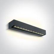 ONE Light Linear Outdoor Series Double Sided - applique murale - 38 x 7,6 x 6,6 cm - 2 x 10W LED inclus - IP65 - anthracite